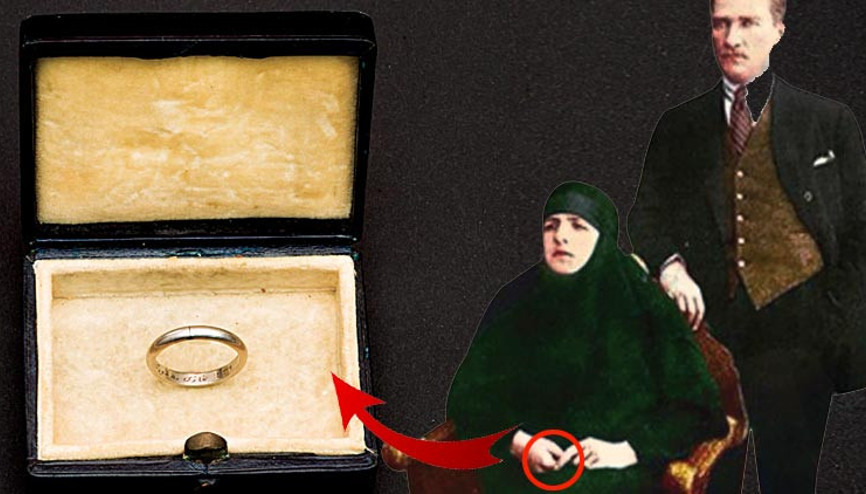 Atanın alyansı... İşte Atatürk’ün Latife Hanım’a taktığı nikâh yüzüğü Atanın alyansı... İşte Atatürk’ün Latife Hanım’a taktığı nikâh yüzüğü