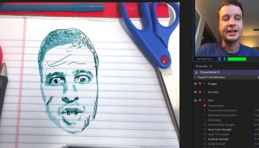 Adobe Characterizer ile yüzünüz karikatüre dönüşüyor