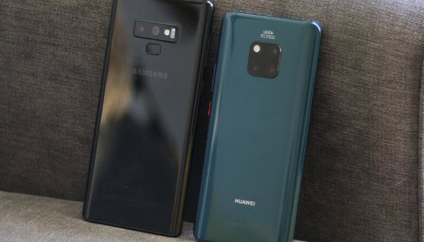 Huawei Mate 20 Pro mu Galaxy Note 9 mu