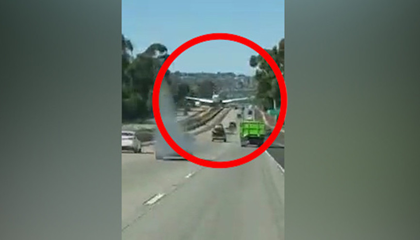 Uçak karayoluna acil iniş yaptı