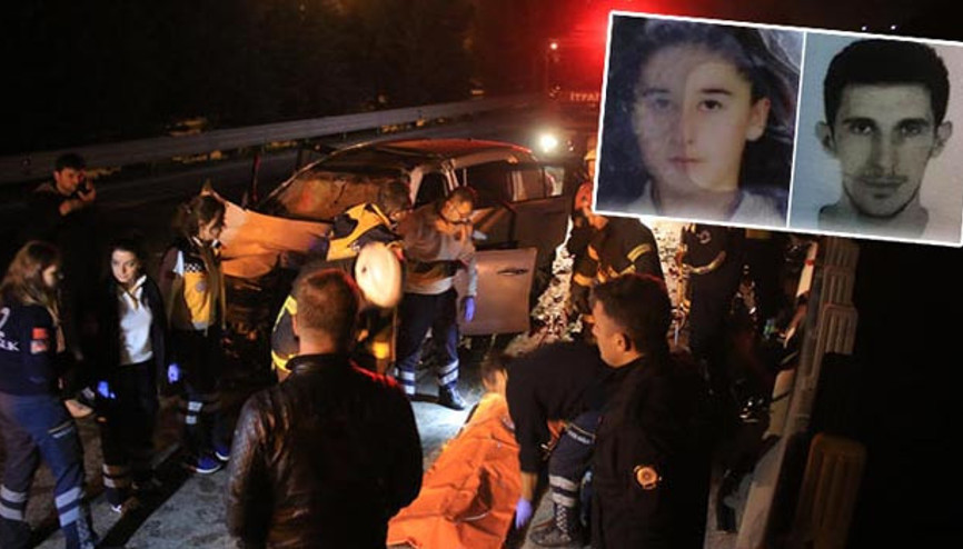 D-100de feci kaza İki kişi öldü, bir ağır yaralı