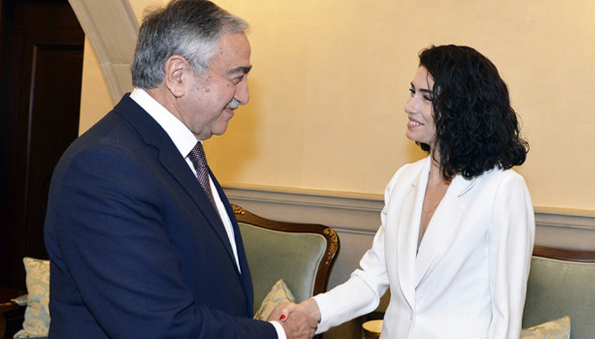 KKTC Cumhurbaşkanı Mustafa Akıncıdan Hazar Ergüçlüye teşekkür