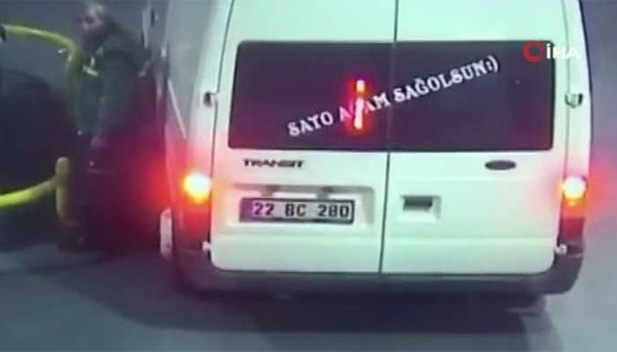 Benzin istasyonunda inanılmaz soygun