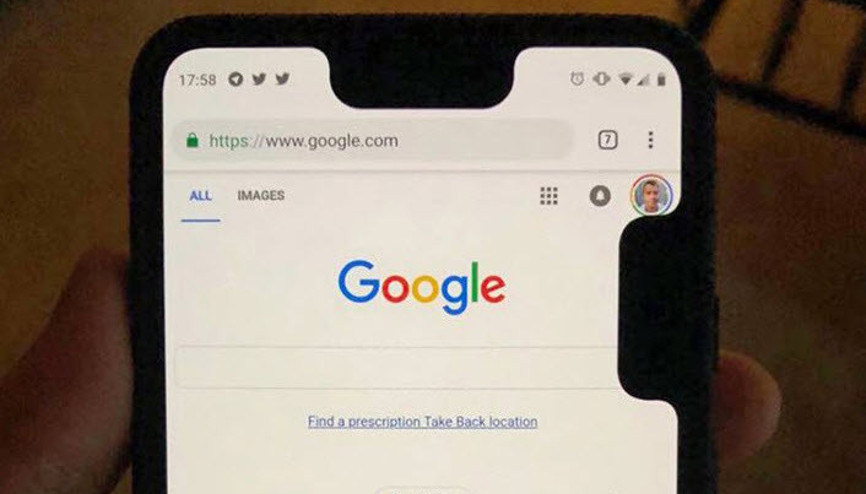 Google Pixel 3 XLde çentik kabusu