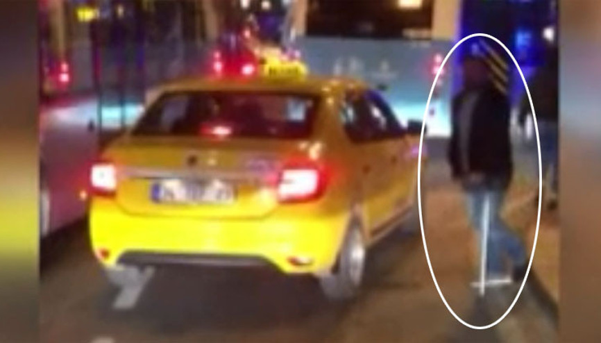Şok görüntü Taksiciler engelli vatandaşı almadı...