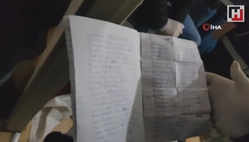 Dairede yüklü miktarda kokain, skunk ve torbacı defteri ele geçirdi
