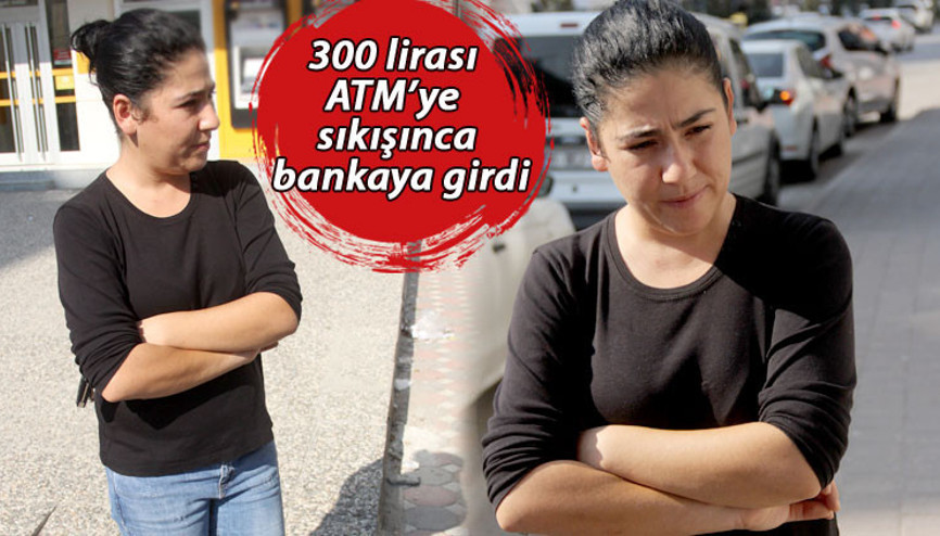 ATMde sıkışan parasını başkası çekti