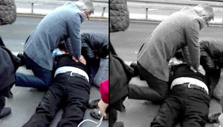 Kalp krizi geçiren vatandaşa ilk müdahaleyi yolcular yaptı