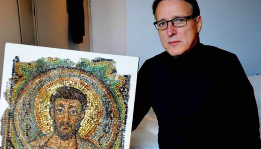 Kuzey Kıbrısta çalınan mozaik Monakoda bulundu