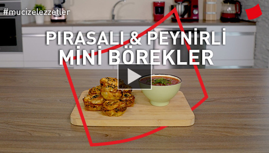 Pırasalı Peynirli Mini Börekler