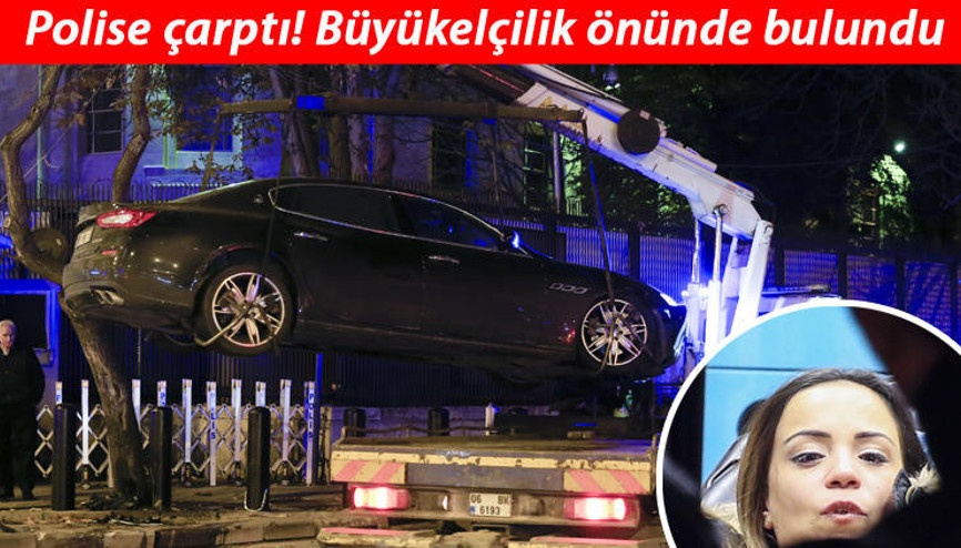 Dur ihtarına uymayan alkollü sürücü polise çarptı