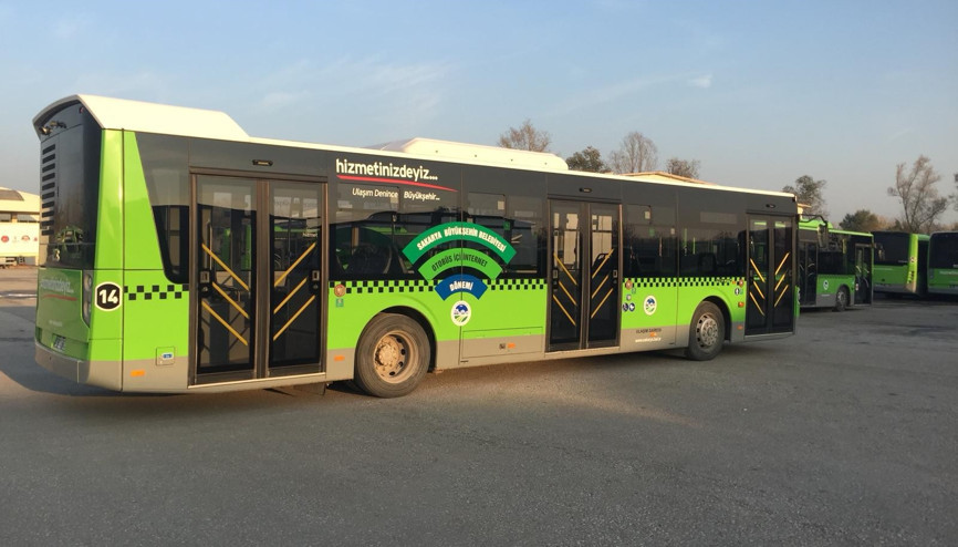 Belediye otobüslerinde ücretsiz internet dönemi