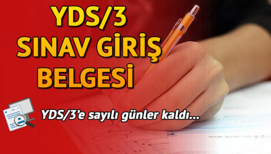 YDS/3 ne zaman yapılacak YDS sınav giriş belgesi sorgulama ekranı