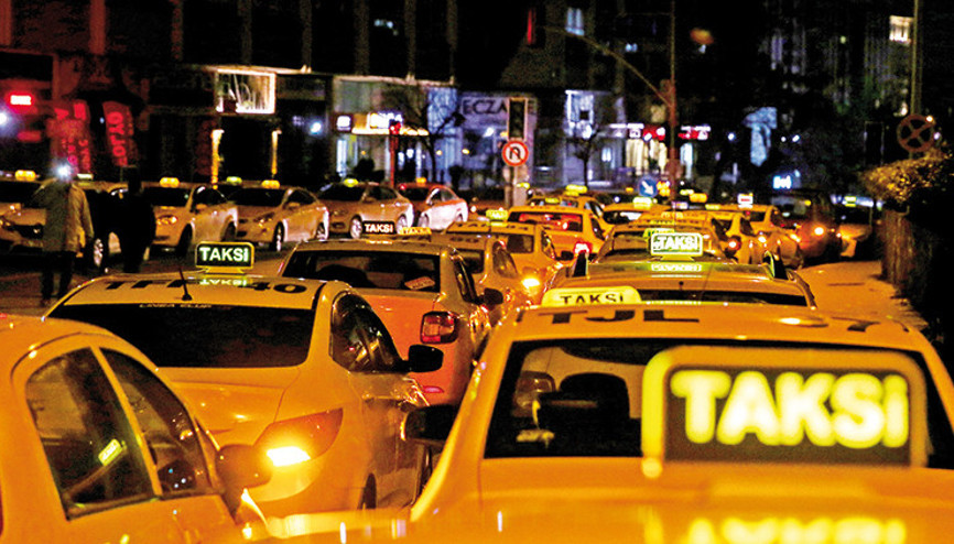 Zorbalık yapan taksiciler sergisi