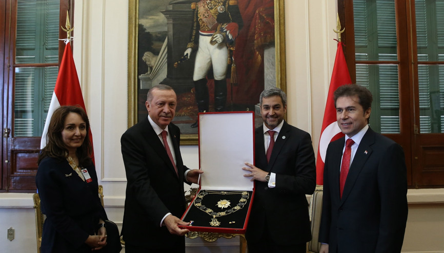 Cumhurbaşkanı Erdoğan’a Paraguay Devlet Nişanı