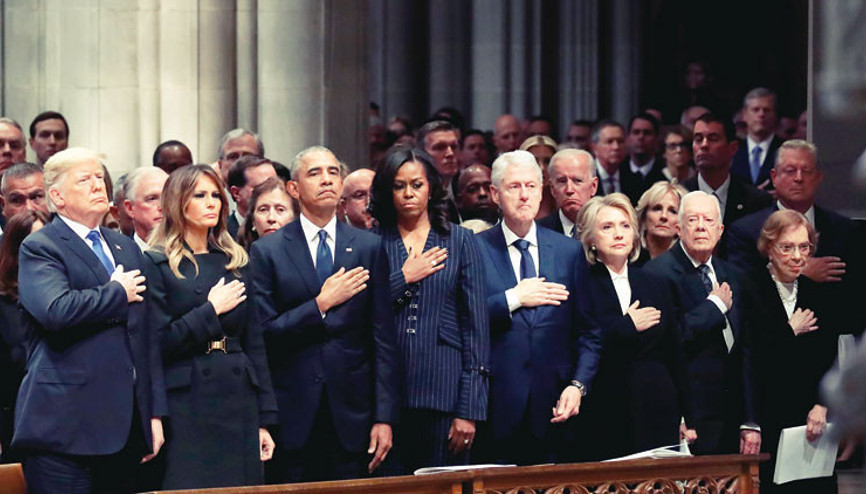 ABD, baba Bush’a veda etti