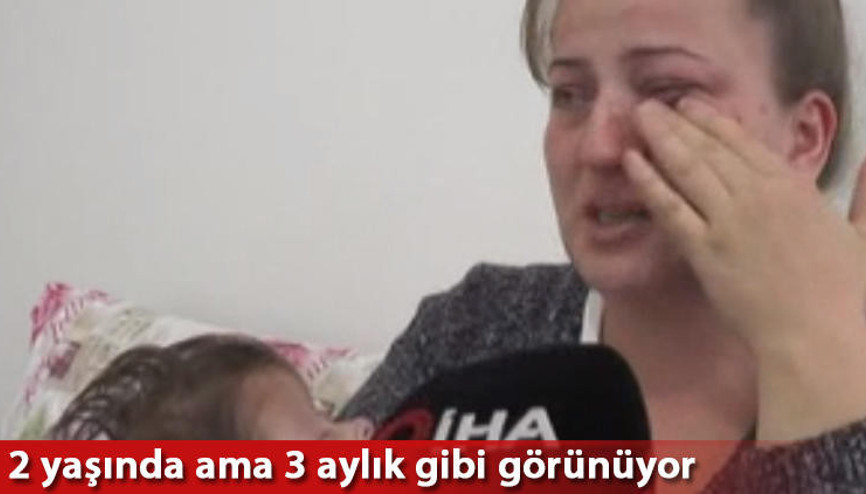 2 yaşında 5 kilo olan Hira yardım bekliyor