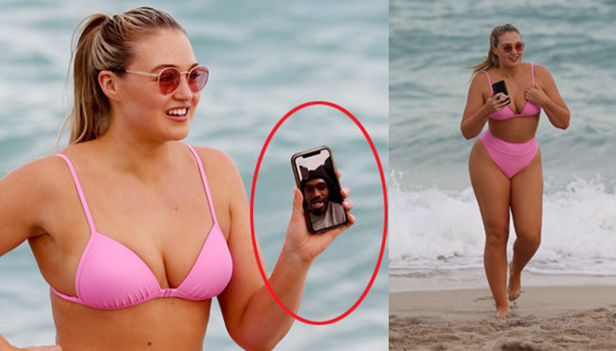 Cep telefonuyla denize girdi