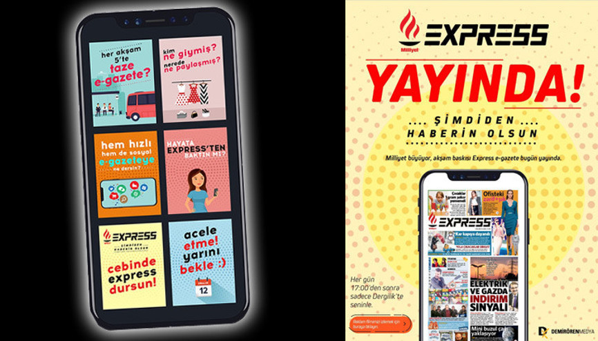 Yeni nesil E-Gazete Milliyet Express yayında