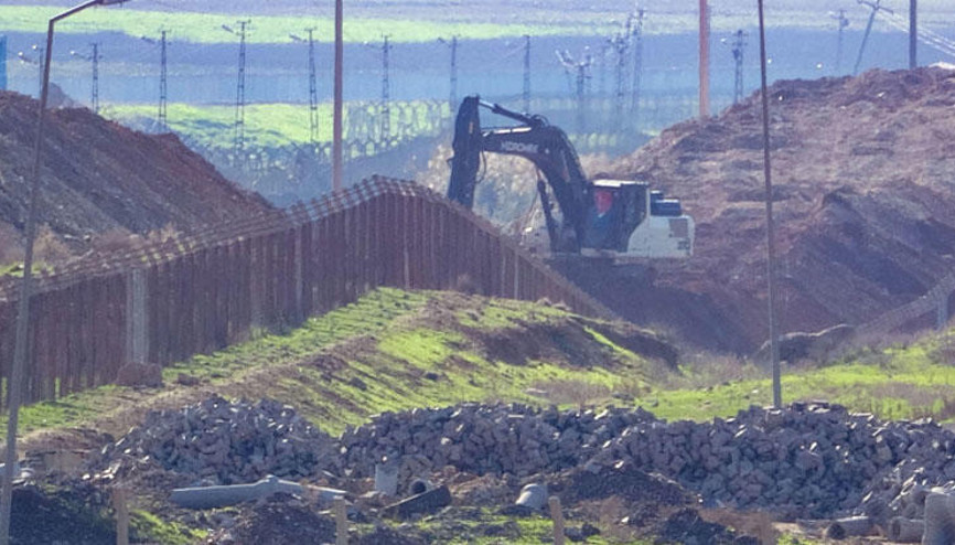 Ceylanpınar sınırında hendek kazısı başlatıldı