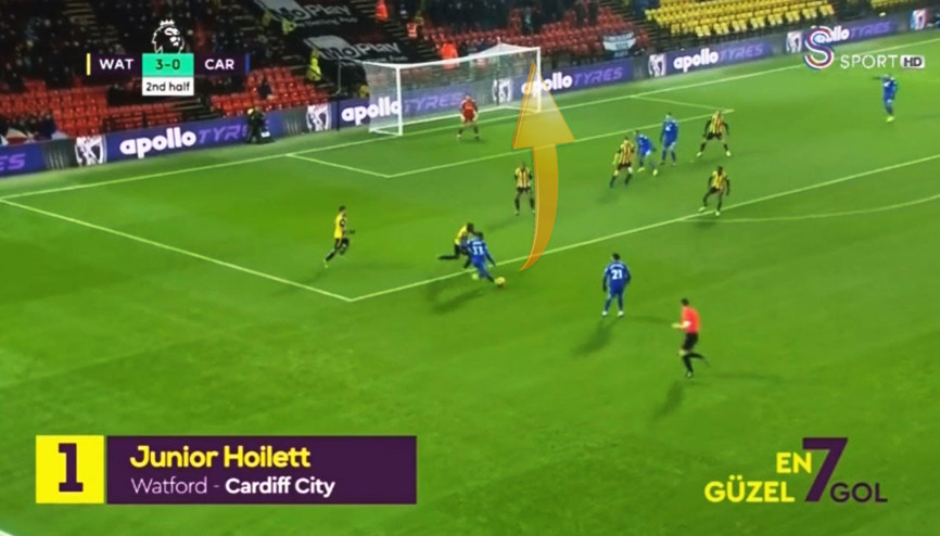 Adada haftanın golü Junior Hoilettden Adada haftanın golü Junior Hoilettden