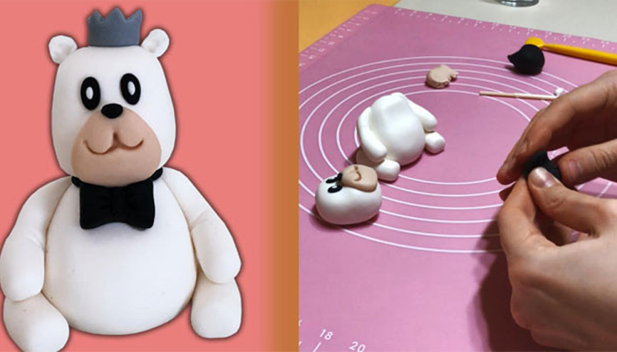 Şeker hamurundan 3 boyutlu pasta