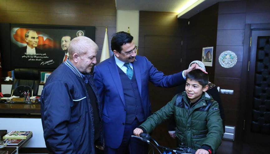 Bisiklet hayali gerçekleşti