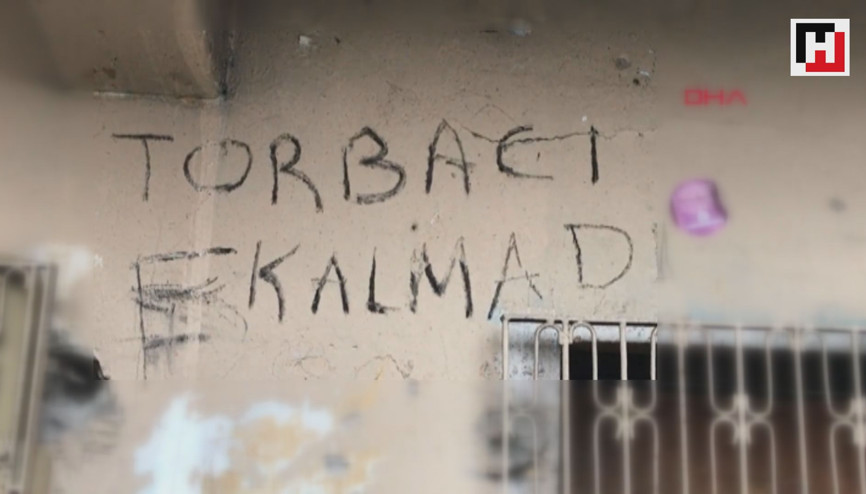 O duvara bu kez, torbacı kalmadı yazdılar
