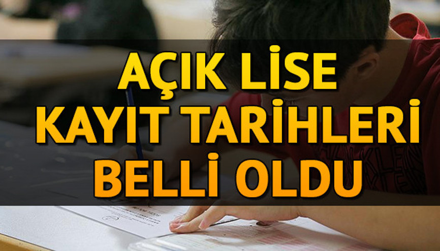 AÖL 2. Dönem kayıt yenileme ne zaman yapılacak Açık lise kayıt işlemleri