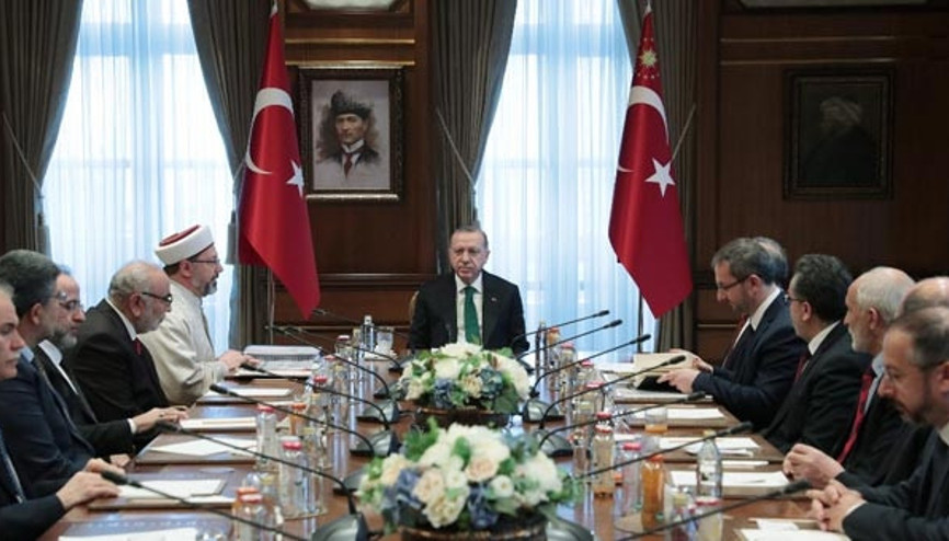 Cumhurbaşkanı Erdoğan, Diyanet İşleri Başkanı Erbaşı kabul etti