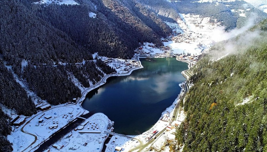 Bir kış güzeli: Trabzon
