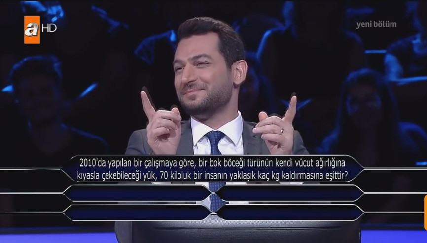 Bok böceği sorusu Murat Yıldırımı gülme krizine soktu