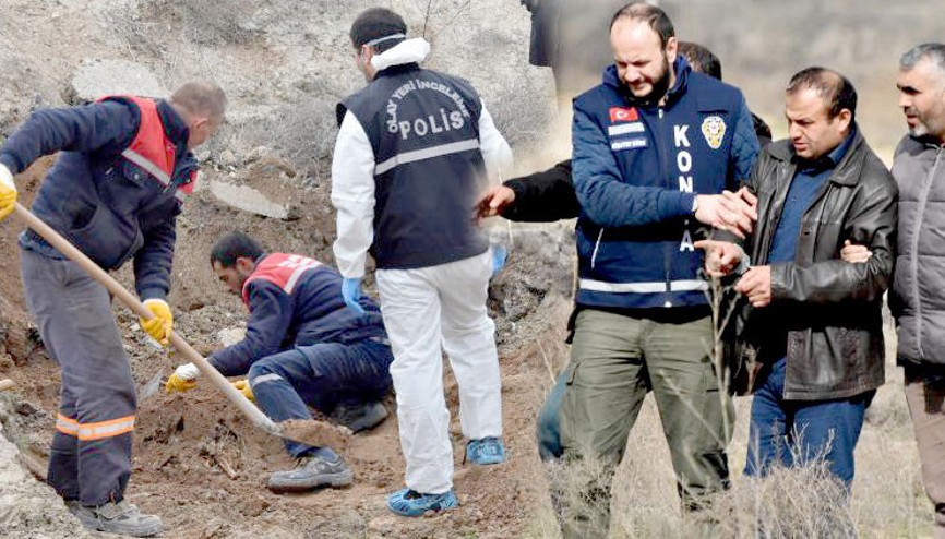 Öldürdükten cesedin üzerine kamyonla toprak döktürmüş