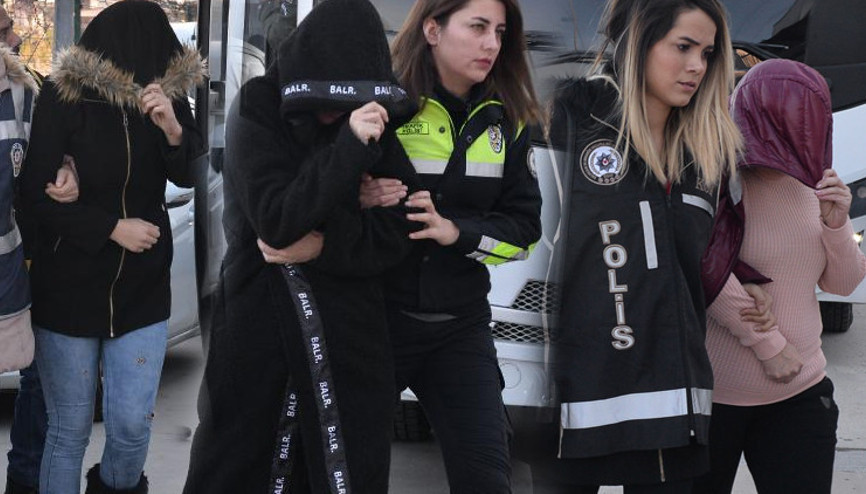 Fuhuş çetesi yakalanmamak için gözcü tutmuş Fuhuş çetesi yakalanmamak için gözcü tutmuş
