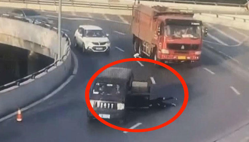 Jipten yola savrulan anne ve çocuğu ölümden döndü
