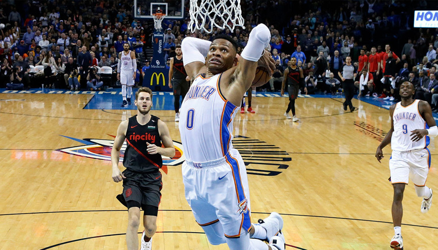 NBAde gecenin hareketi Russell Westbrooktan
