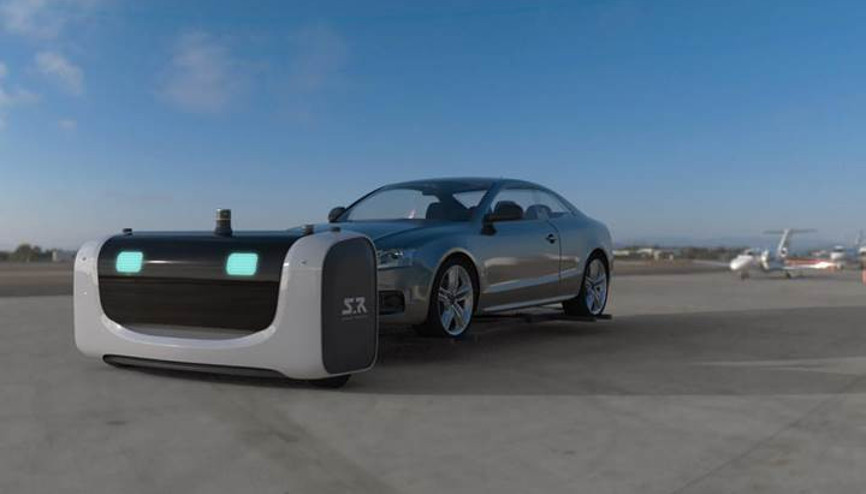 Havalimanındaki araçları otonom robotlar park edecek