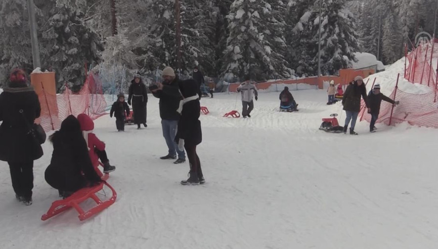 Ilgaz Dağı en yoğun sezonunu yaşıyor