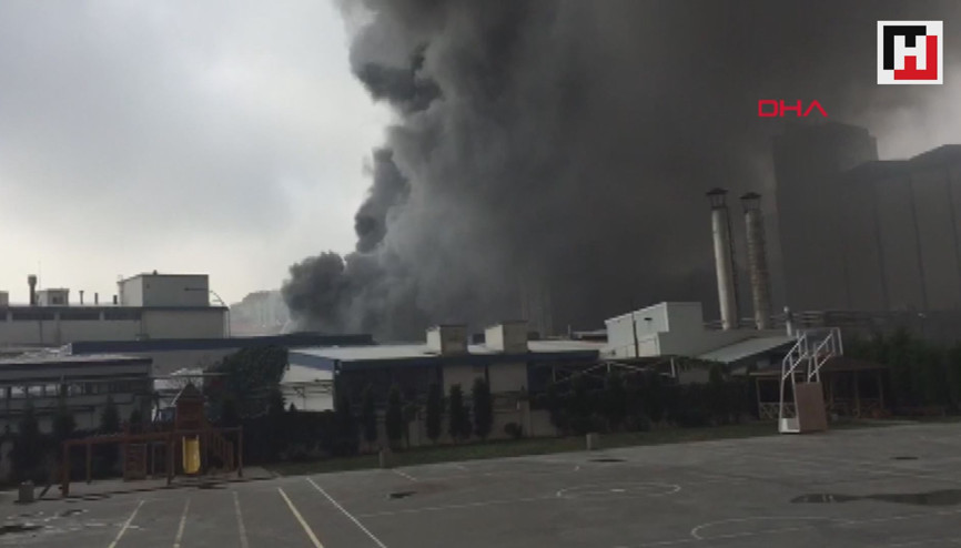 Güngörende fabrika yangını