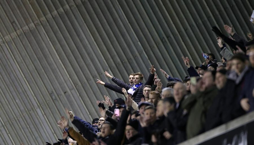Everton taraftarının görüntüsü şoke etti