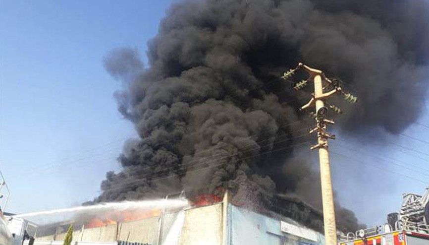 Çakmak fabrikasında yangın