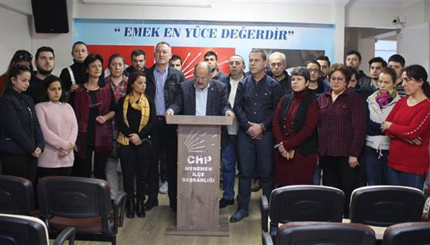 CHP Menemen İlçe Teşkilatı istifa etti