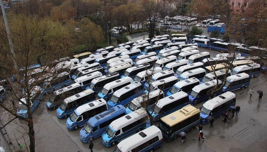 Minibüsçülerden ceza isyanı