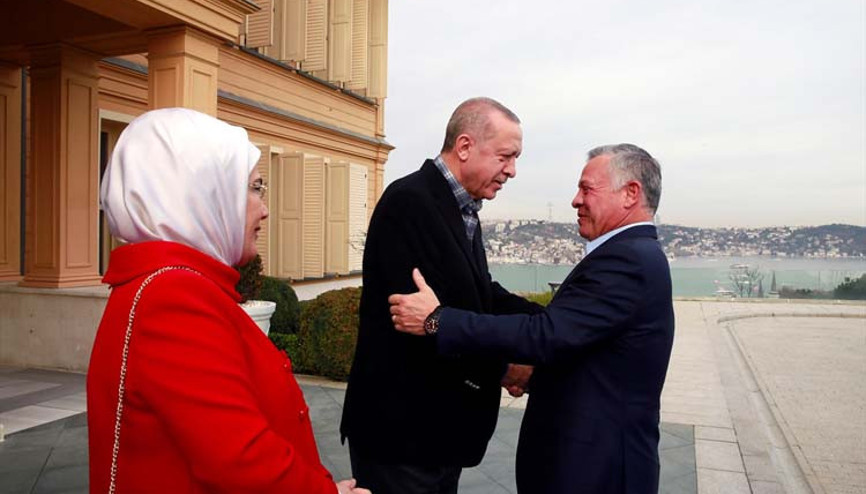 Cumhurbaşkanı Erdoğan, Ürdün Kralı ile bir araya geldi