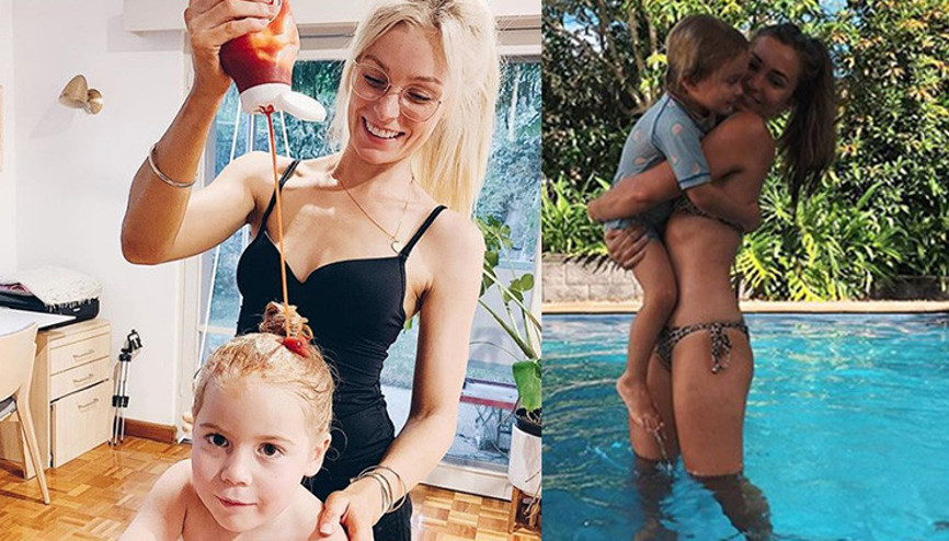 Kızının saçlarına ketçap döküp havuza soktu