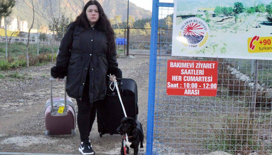 Fethiyede İngiliz kadın hayvan barınağına sığındı Fethiyede İngiliz kadın hayvan barınağına sığındı