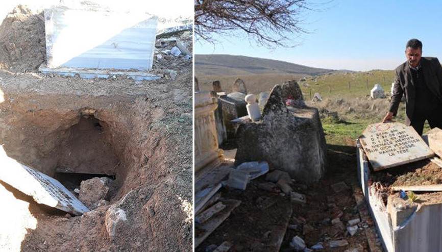 Defineciler Yezidi kadının mezarını tahrip etti