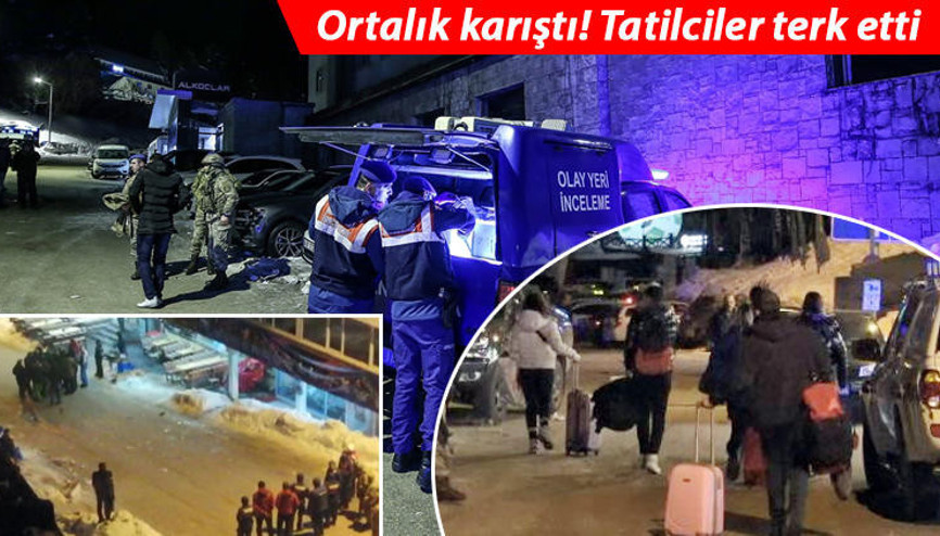 Uludağda iki grup arasında silahlı kavga