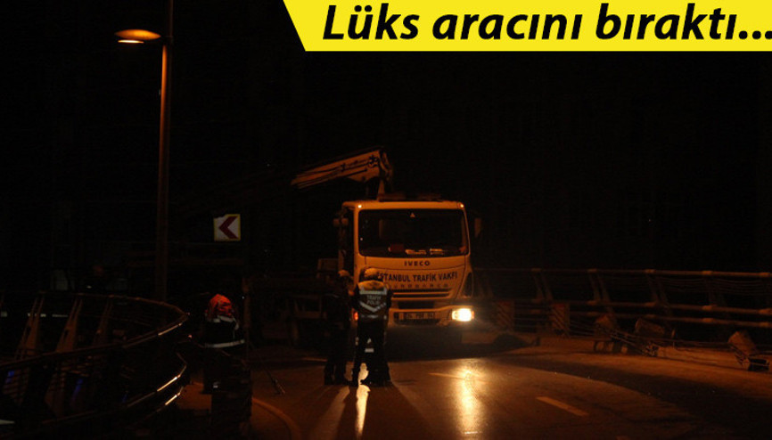 Son dakika: Bomontide kaza... Lüks aracını bırakıp kaçtı