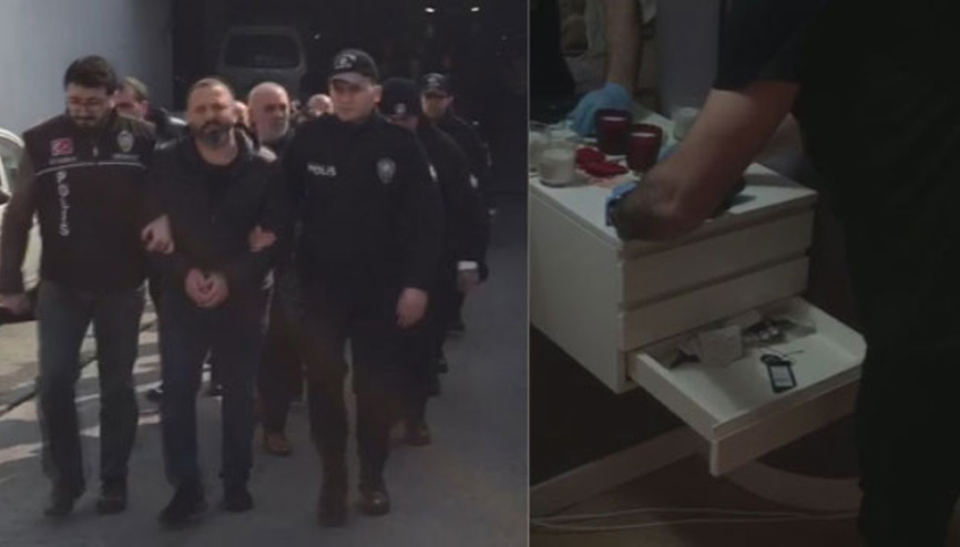 Villaya yapılan baskında ele geçirildi... Şahinler, Saralların ofisini gizli kamerayla takip etmiş